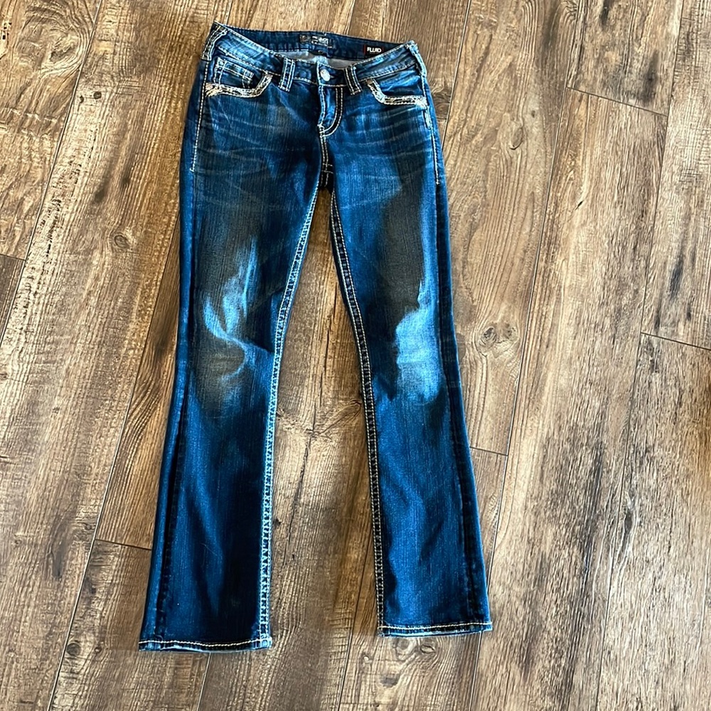Silver slim boot